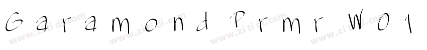 Garamond Prmr W01 C字体转换
